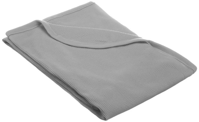 TL Care 100% Cotton Thermal Waffle Swaddle Blanket (30" x 40"), Soft, Breathable & Stretchy, Gray, for Boys and Girls, Perfect for Swaddling, Travel and Gifting - Image 1